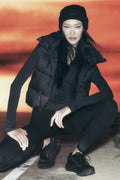 Gold Rush Puffer Vest - Black